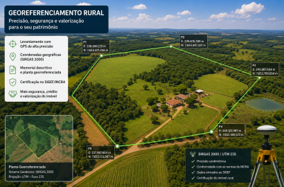 Georreferenciamento Rural: regularizar sua propriedade é essencial para obter crédito, valorizar e ampliar oportunidades